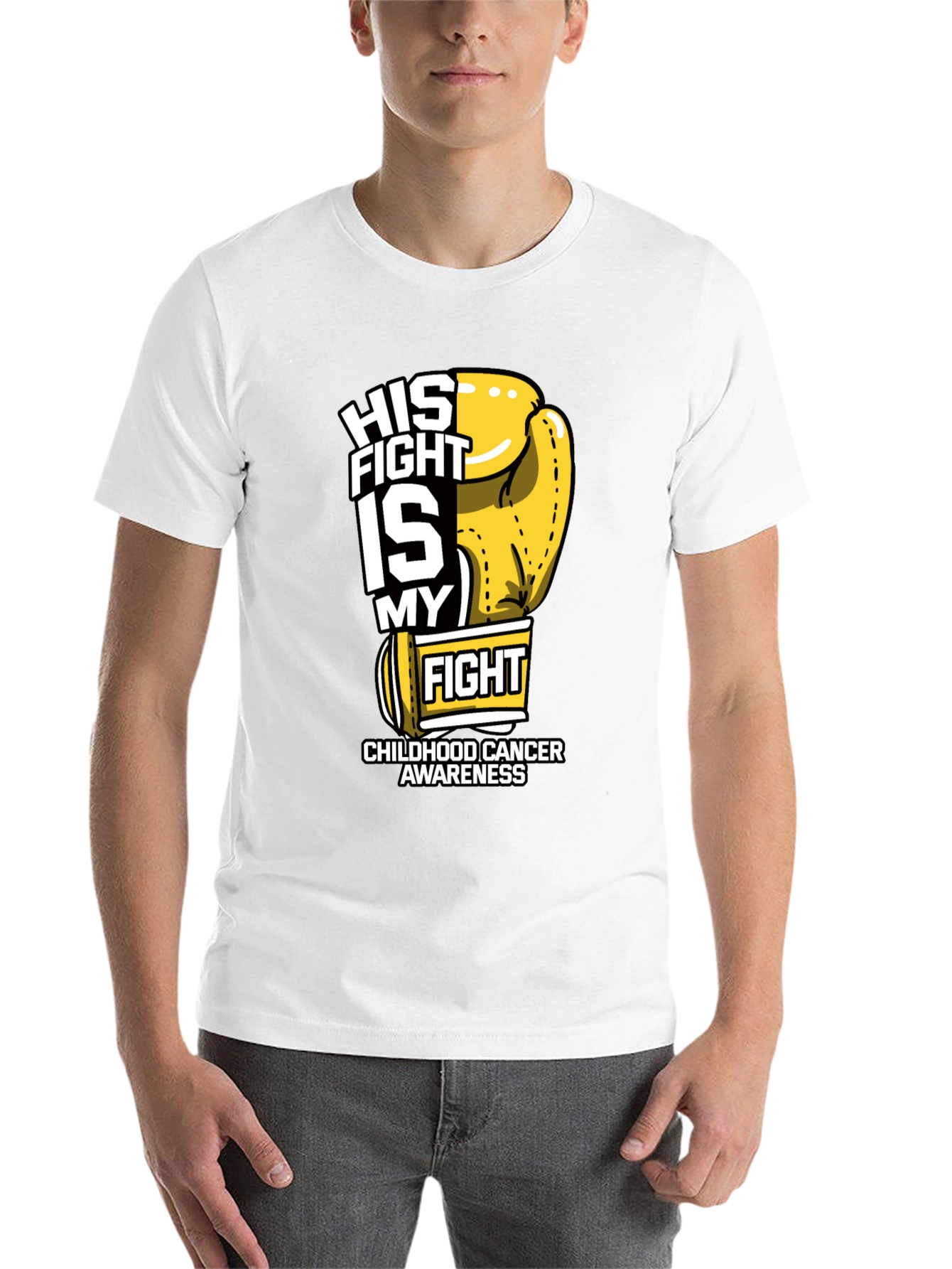 Childhood Cancer Awareness Boxing Glove T-Shirt
