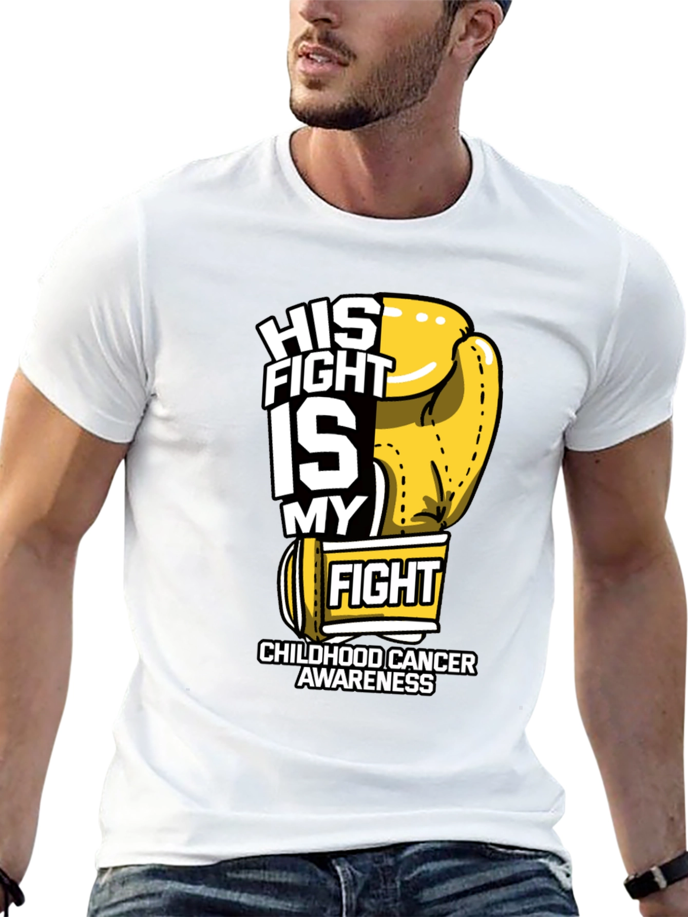 Childhood Cancer Awareness Boxing Glove T-Shirt