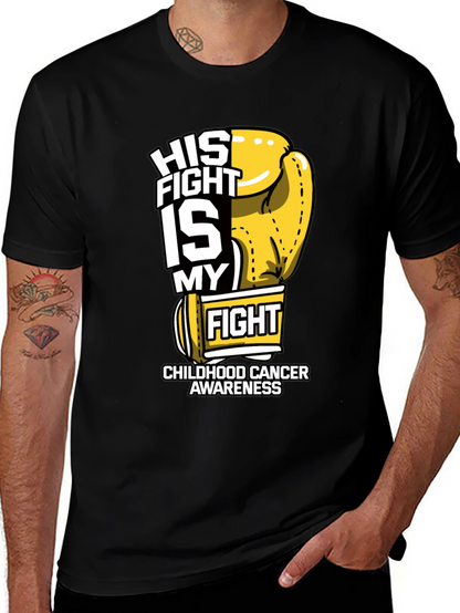 Childhood Cancer Awareness Boxing Glove T-Shirt