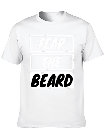 Fear the Beard Graphic Tee - Mens Black T-Shirt