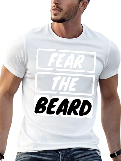 Fear the Beard Graphic Tee - Mens Black T-Shirt