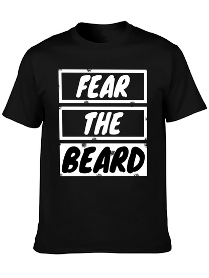 Fear the Beard Graphic Tee - Mens Black T-Shirt