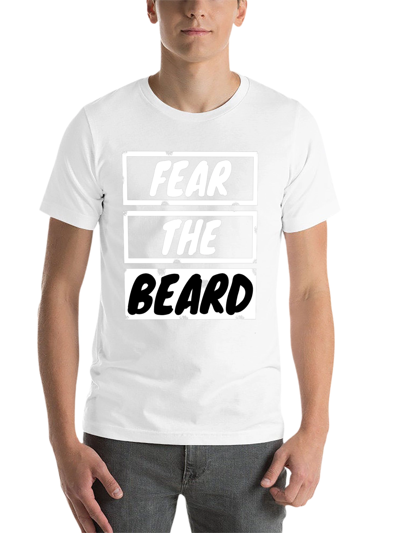 Fear the Beard Graphic Tee - Mens Black T-Shirt