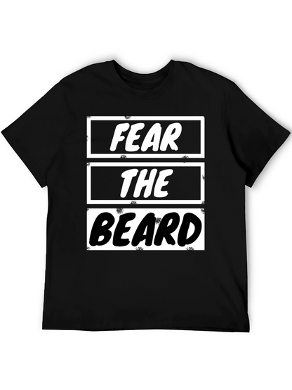 Fear the Beard Graphic Tee - Mens Black T-Shirt