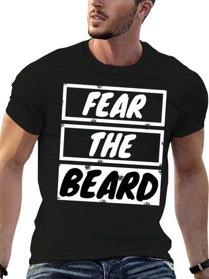 Fear the Beard Graphic Tee - Mens Black T-Shirt