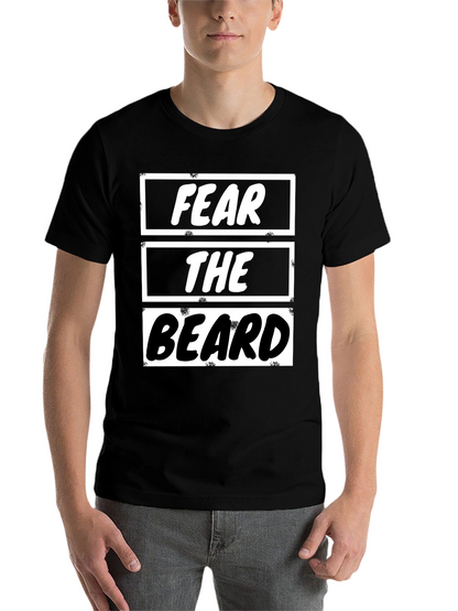 Fear the Beard Graphic Tee - Mens Black T-Shirt