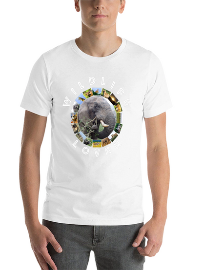 Wildlife Lover Graphic Tee - Black Cotton T-Shirt