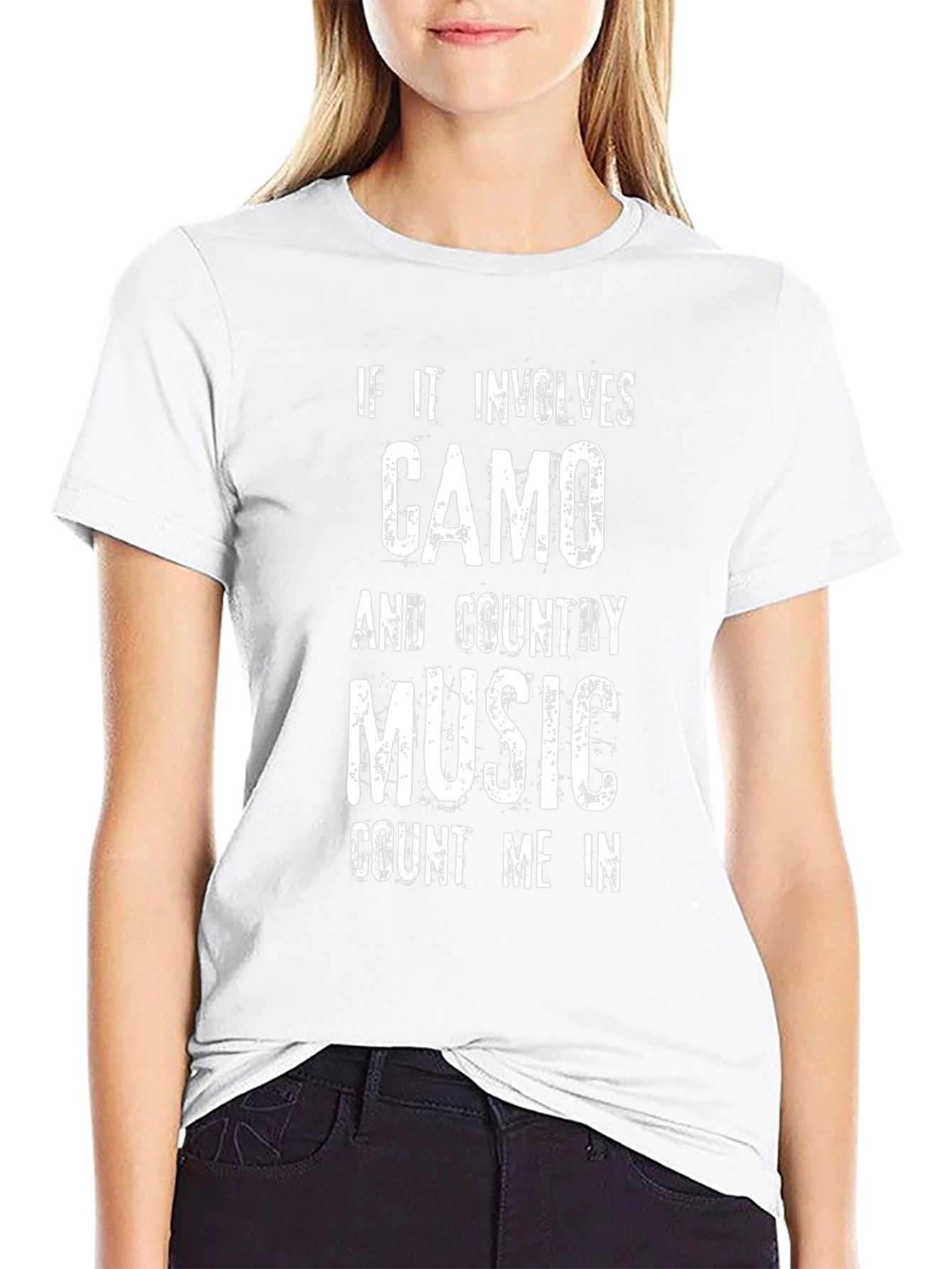 Camo & Country Music T-Shirt - Count Me In!