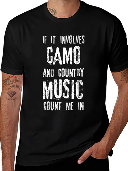 Camo & Country Music T-Shirt - Count Me In!