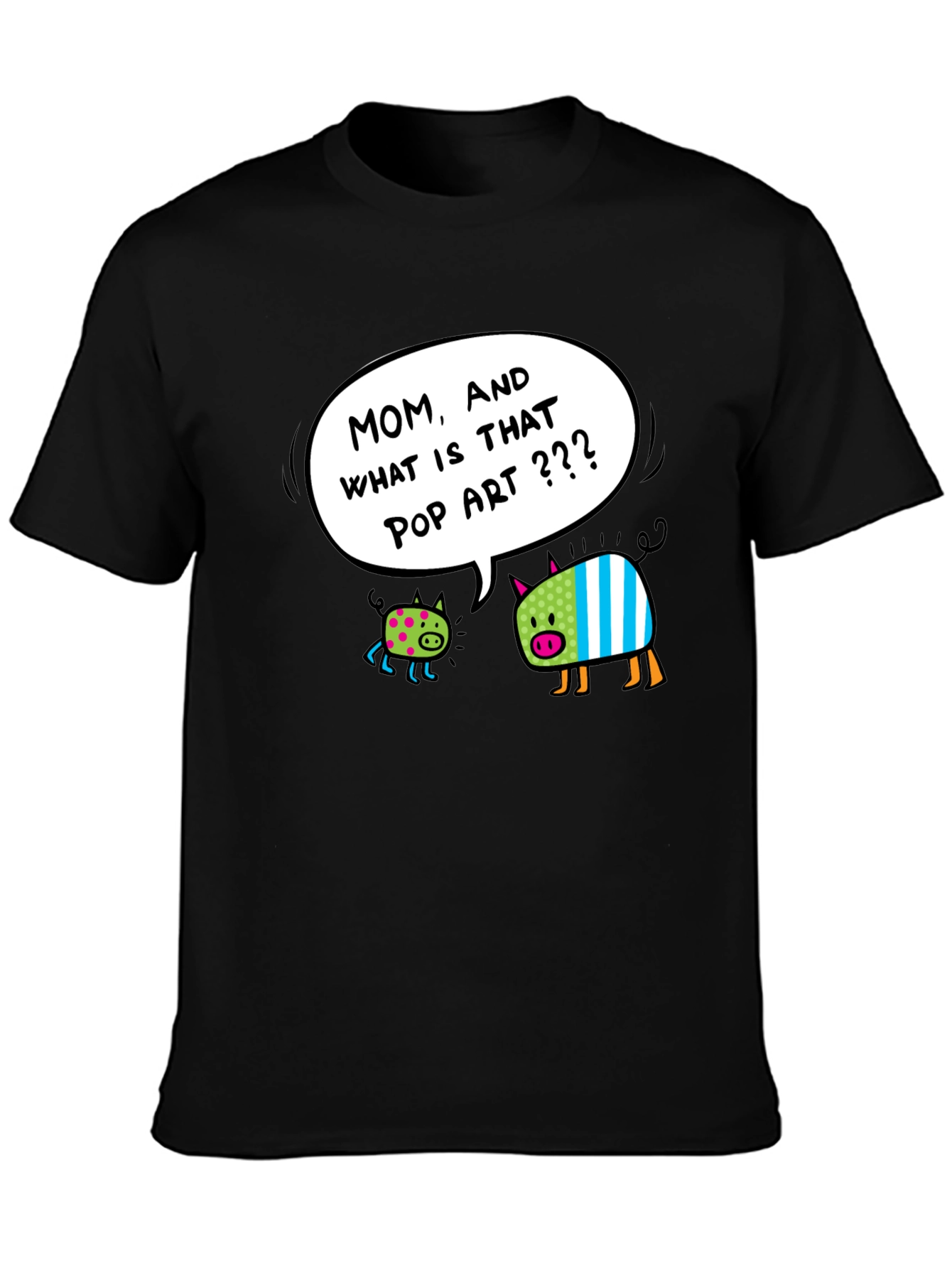 Pop Art Pigs Graphic T-Shirt - Funny & Stylish