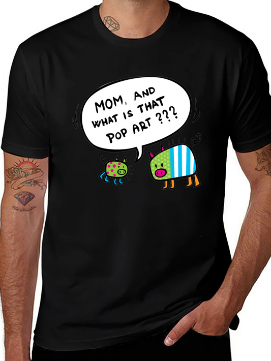 Pop Art Pigs Graphic T-Shirt - Funny & Stylish