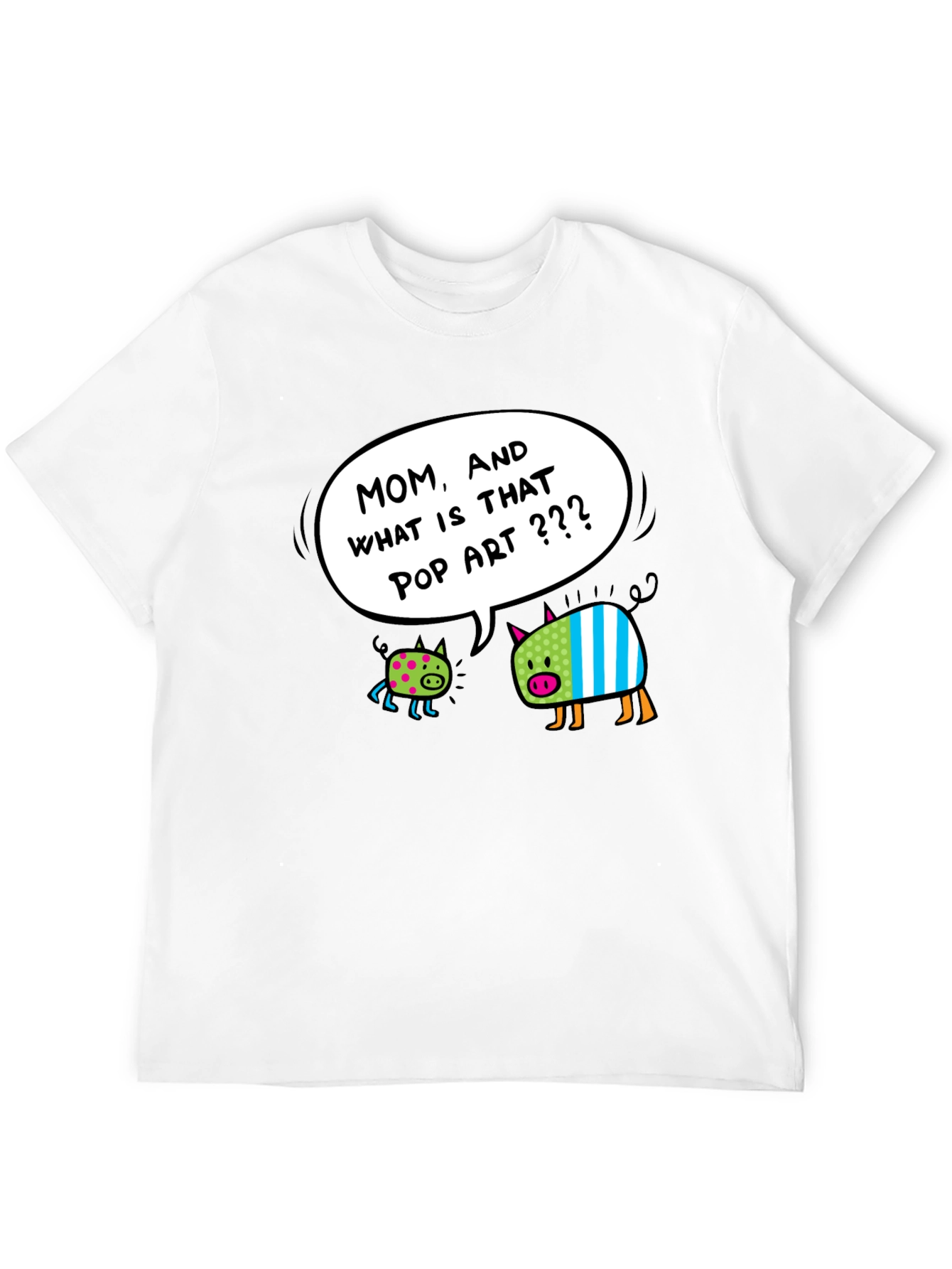 Pop Art Pigs Graphic T-Shirt - Funny & Stylish