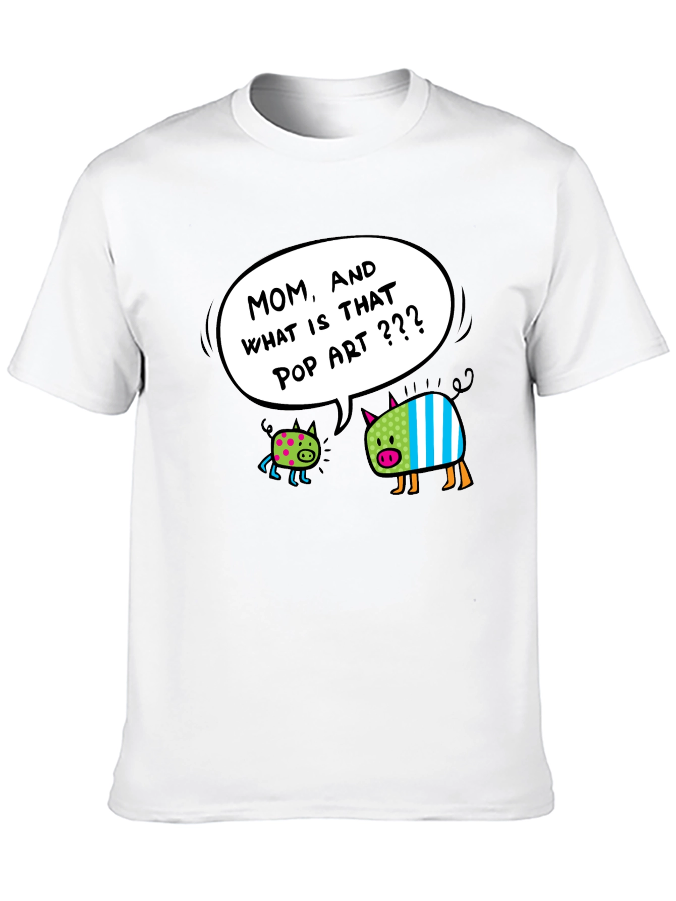 Pop Art Pigs Graphic T-Shirt - Funny & Stylish
