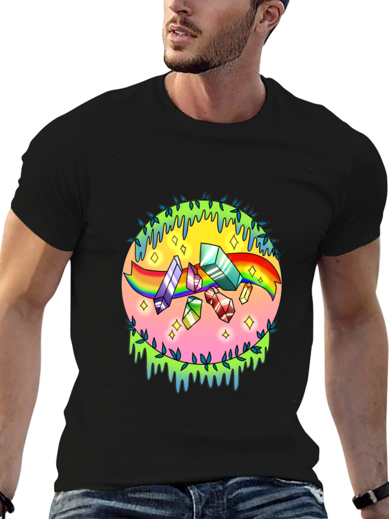 Crystal Rainbow Graphic Tee