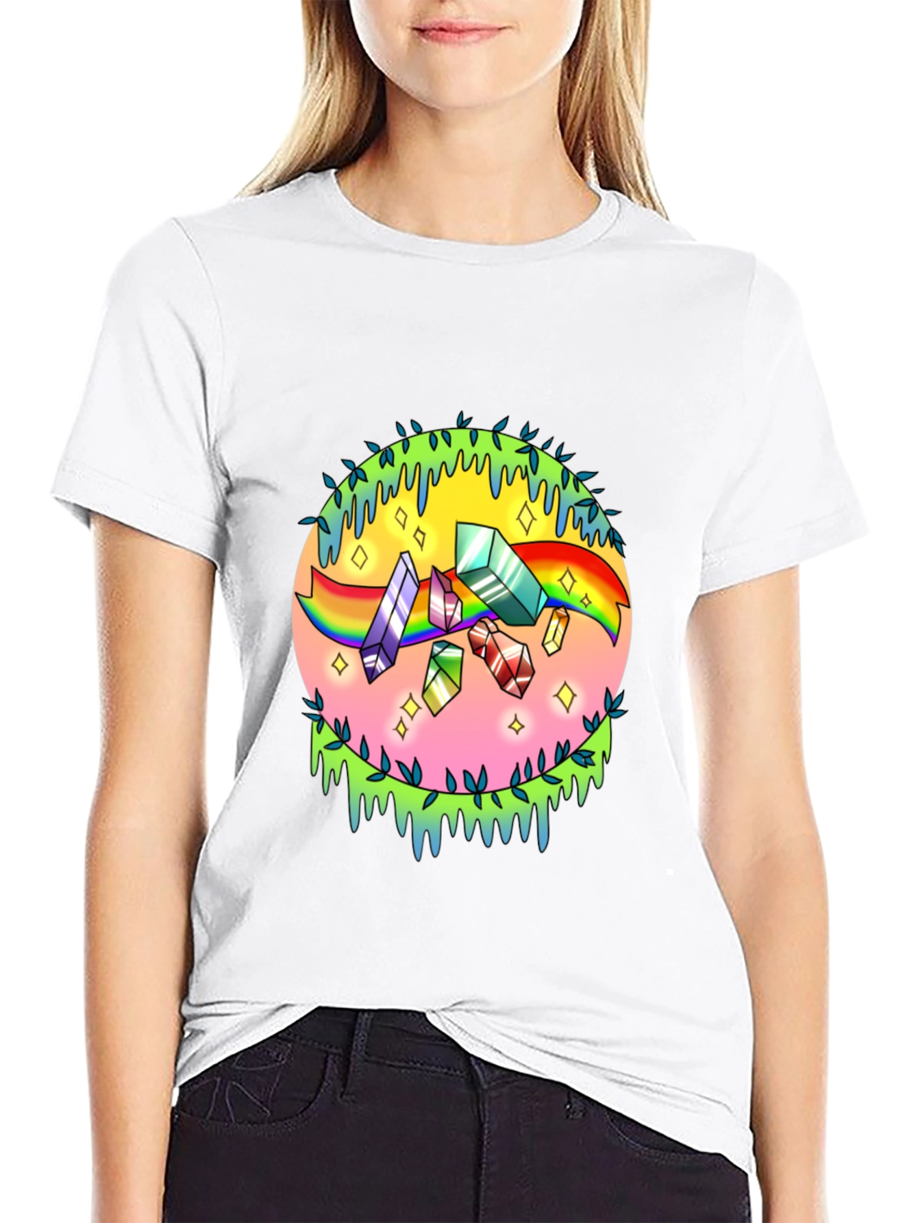 Crystal Rainbow Graphic Tee