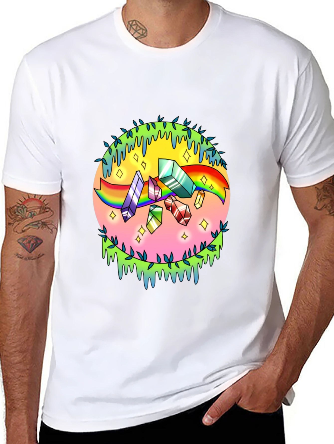 Crystal Rainbow Graphic Tee