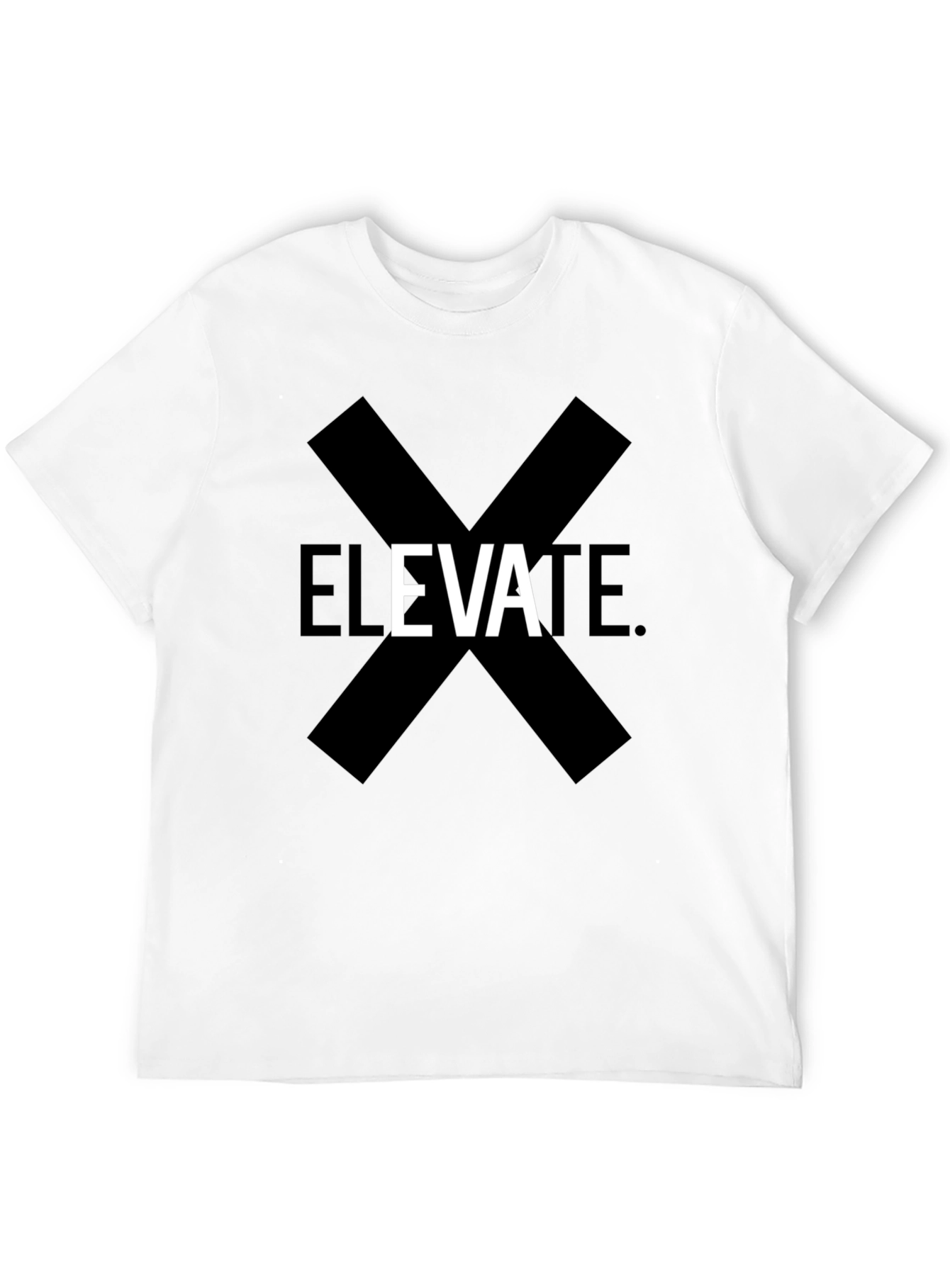 Elevate Graphic Print Black T-Shirt