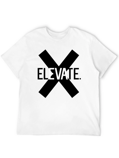 Elevate Graphic Print Black T-Shirt