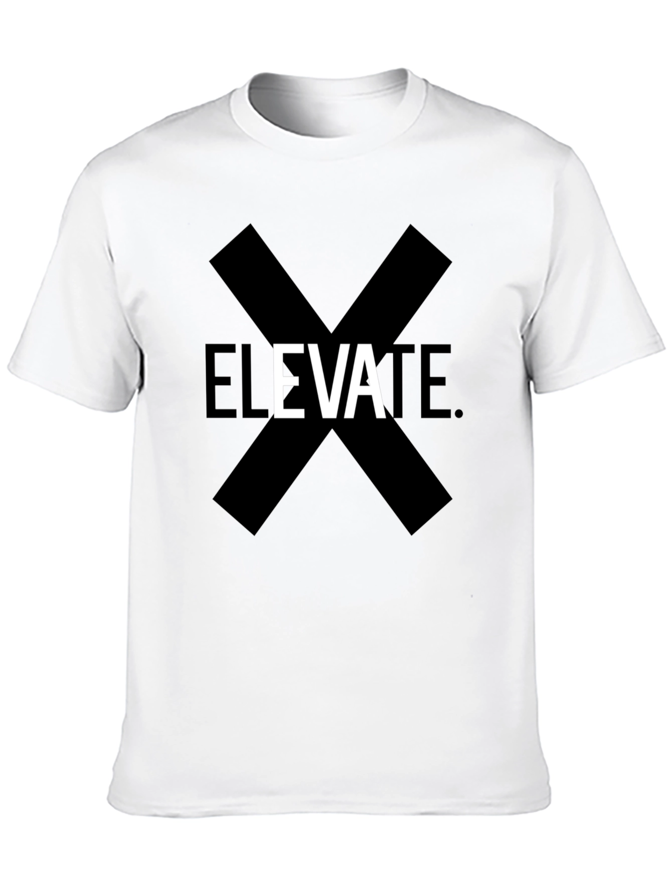 Elevate Graphic Print Black T-Shirt