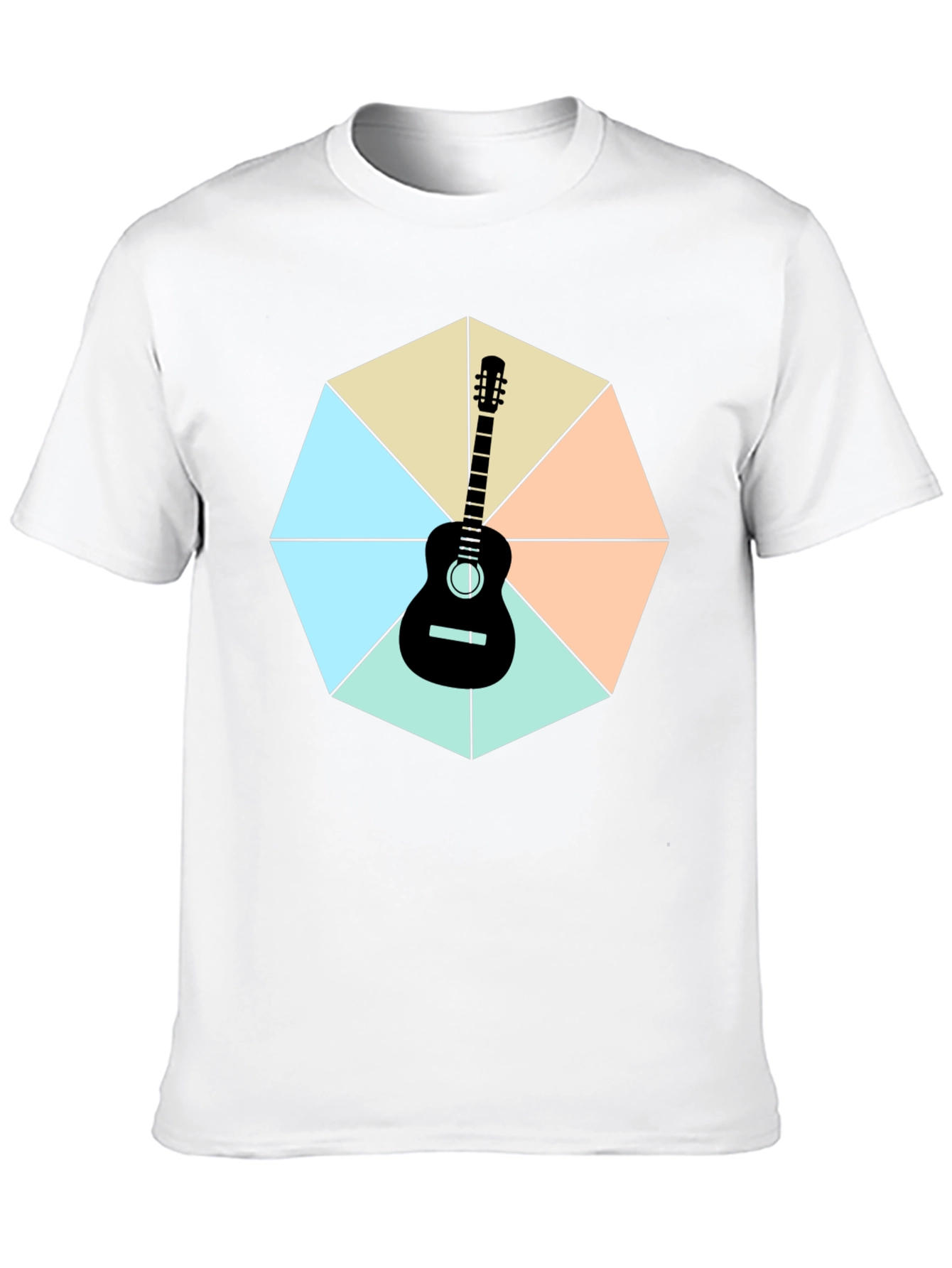 Guitar Geometric Graphic Tee