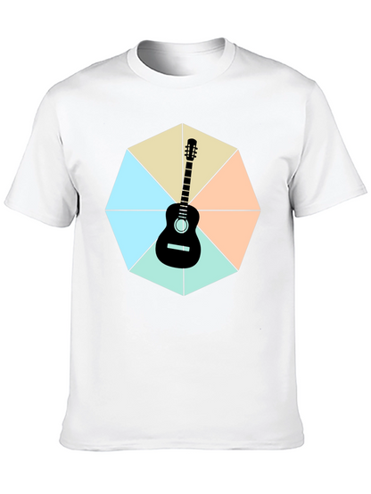Guitar Geometric Graphic Tee