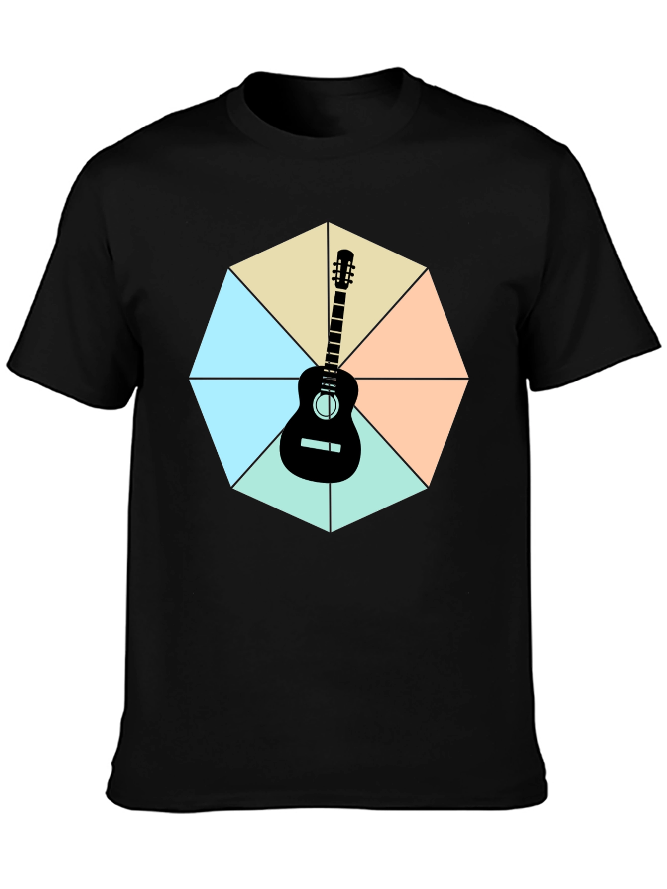 Guitar Geometric Graphic Tee