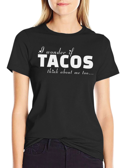 Tacos Graphic Tee - Mens Black Cotton T-Shirt