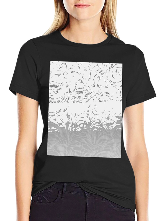 Abstract Pattern Black T-Shirt