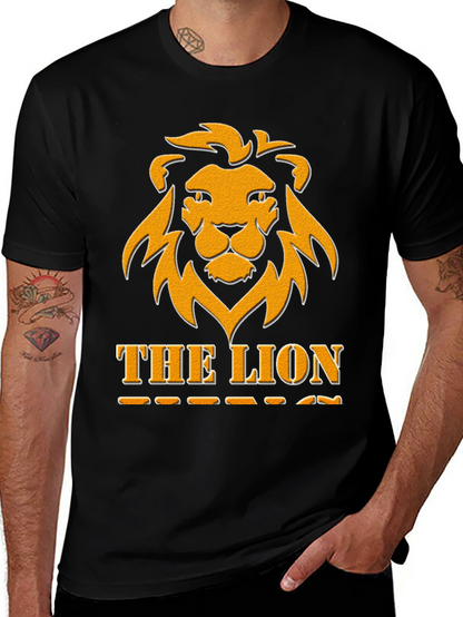 The Lion Graphic Tee - Bold Black T-Shirt