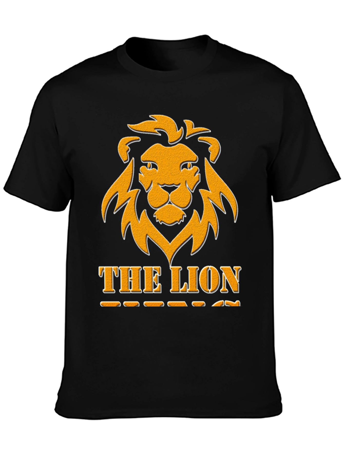 The Lion Graphic Tee - Bold Black T-Shirt