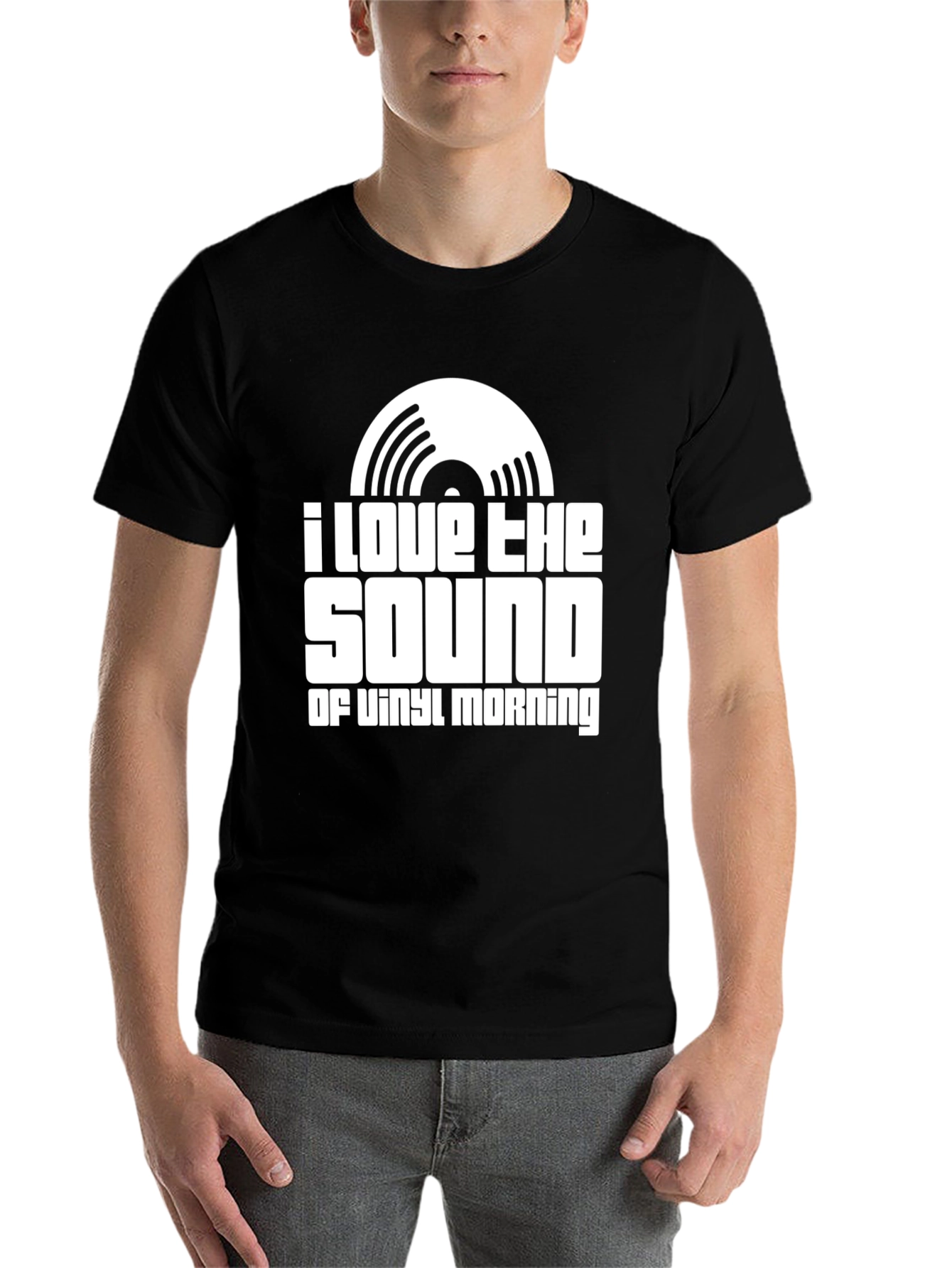 I Love The Sound of Vinyl Morning T-Shirt