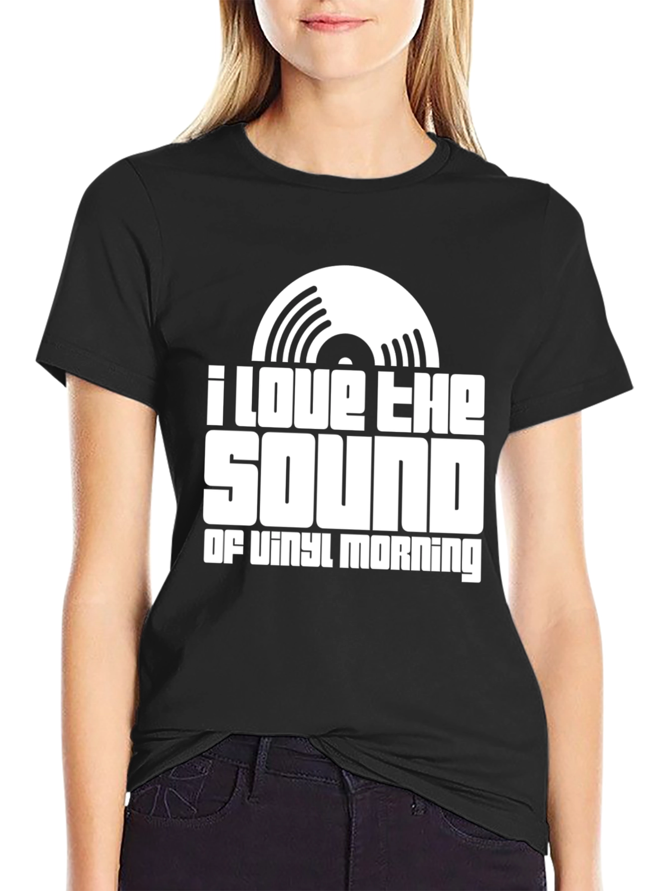 I Love The Sound of Vinyl Morning T-Shirt
