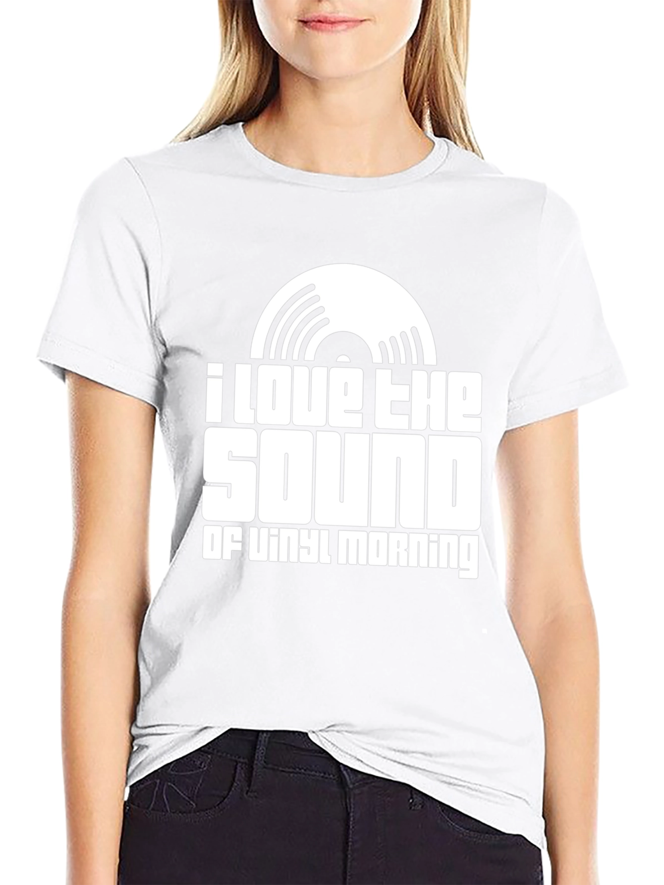 I Love The Sound of Vinyl Morning T-Shirt