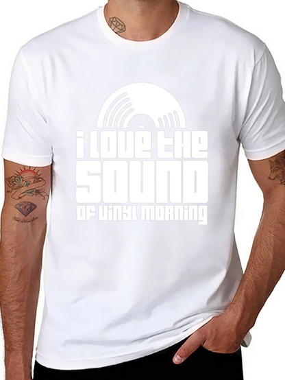 I Love The Sound of Vinyl Morning T-Shirt