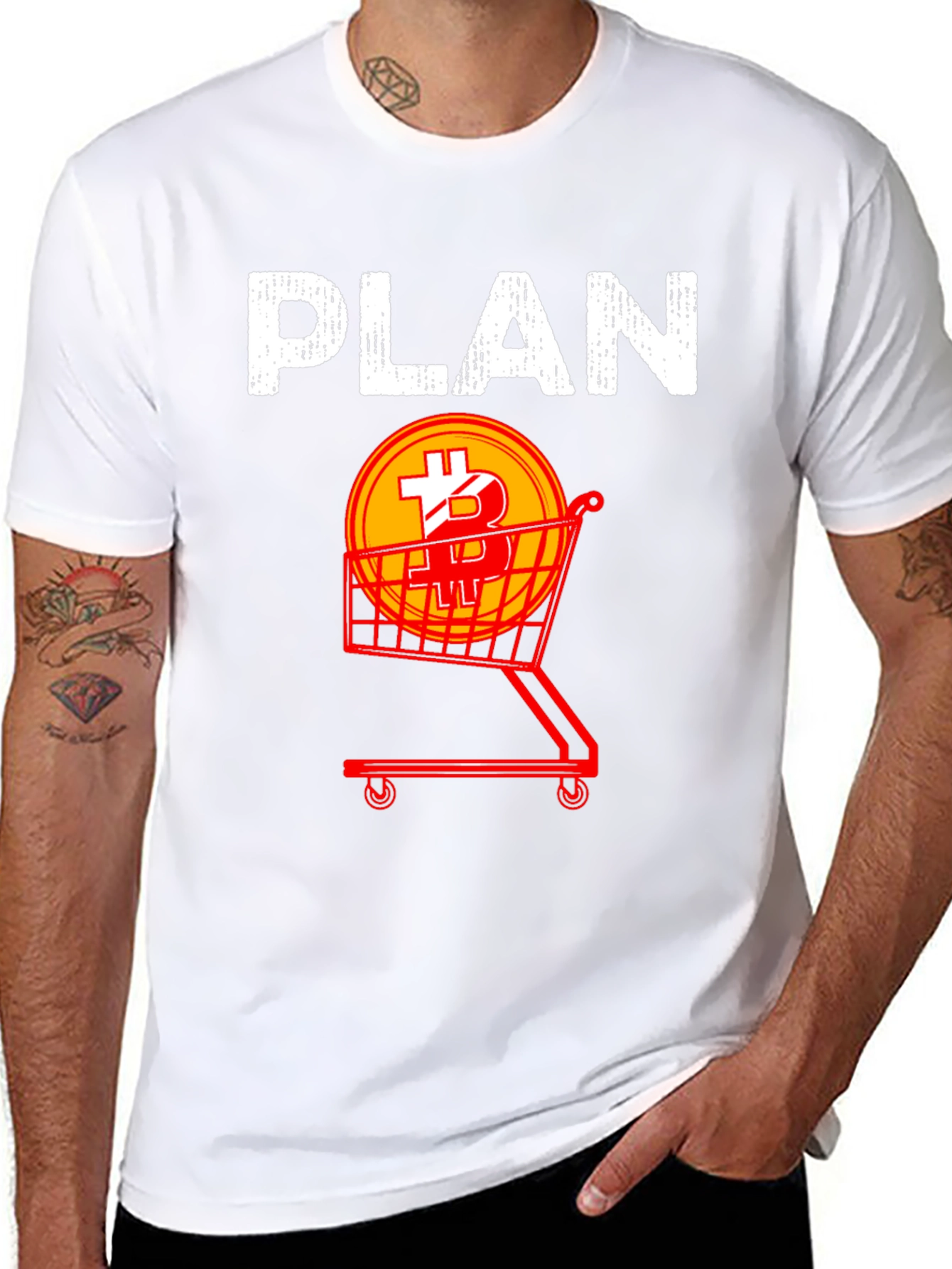 Bitcoin Shopping Plan Graphic Tee