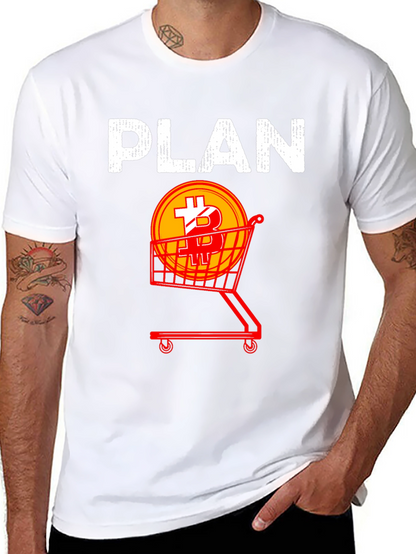 Bitcoin Shopping Plan Graphic Tee