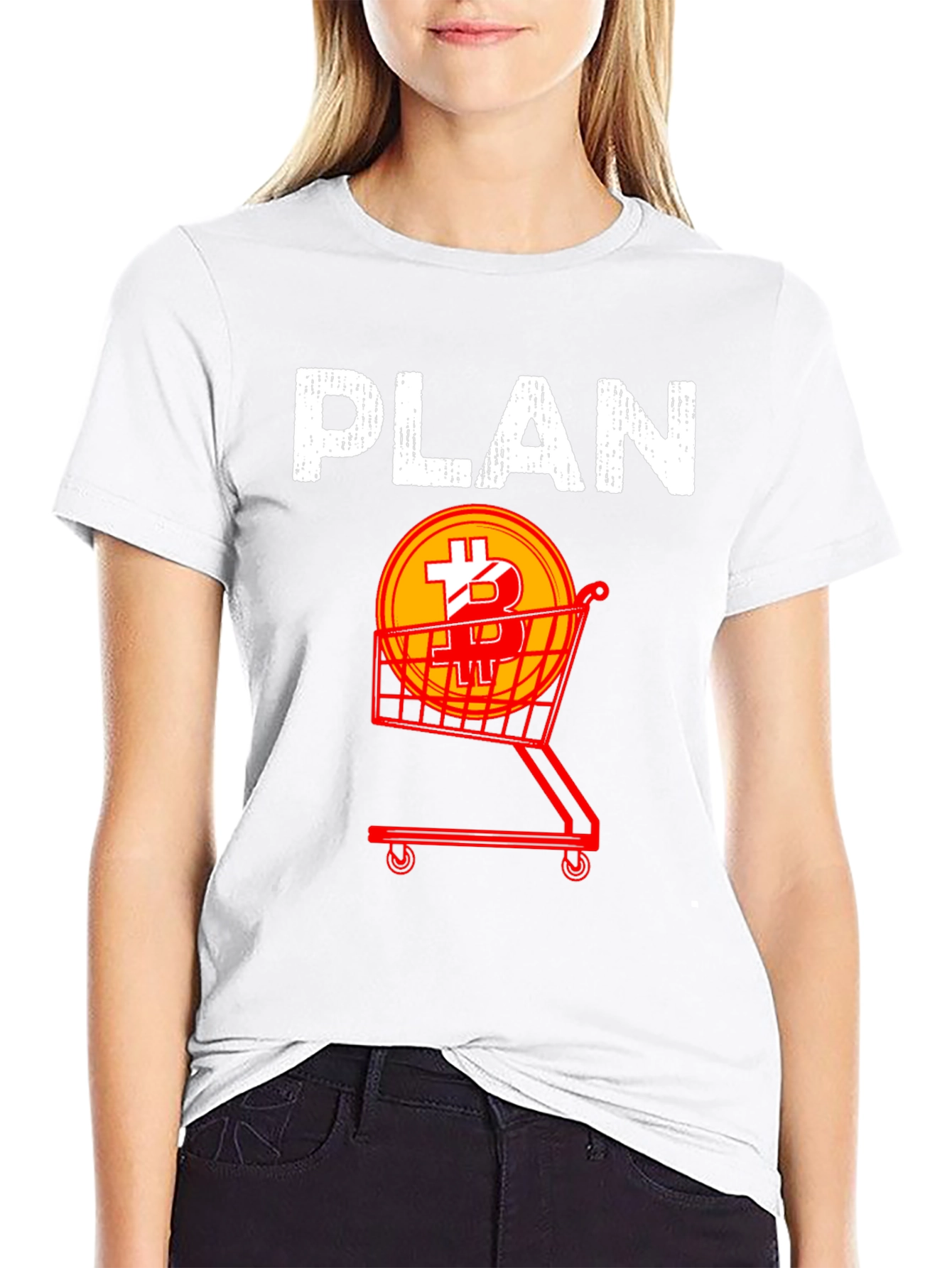 Bitcoin Shopping Plan Graphic Tee