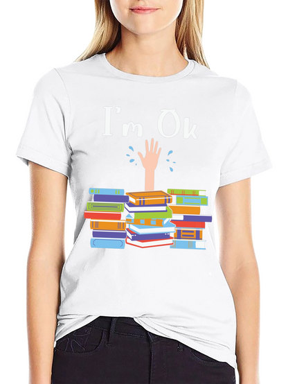 Im Ok Drowning in Books T-Shirt