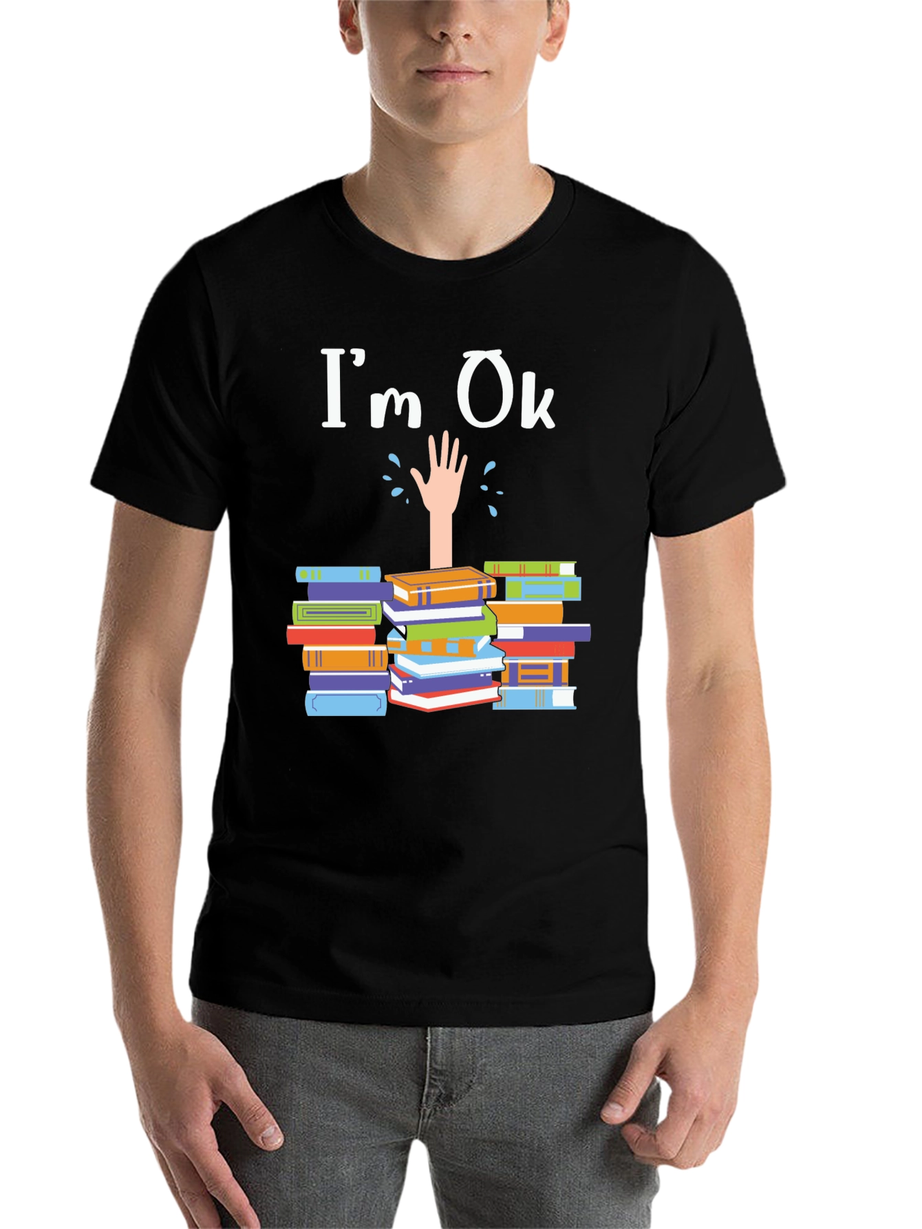 Im Ok Drowning in Books T-Shirt