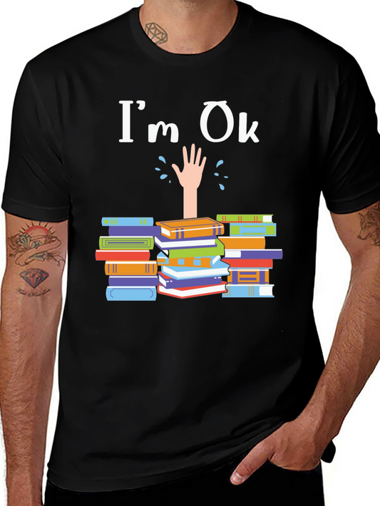 Im Ok Drowning in Books T-Shirt