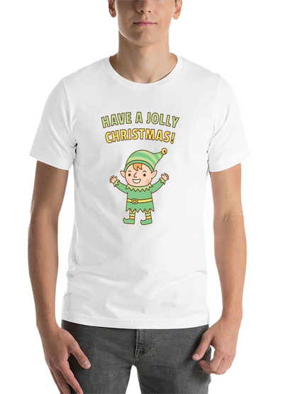 Jolly Christmas Elf Graphic Tee