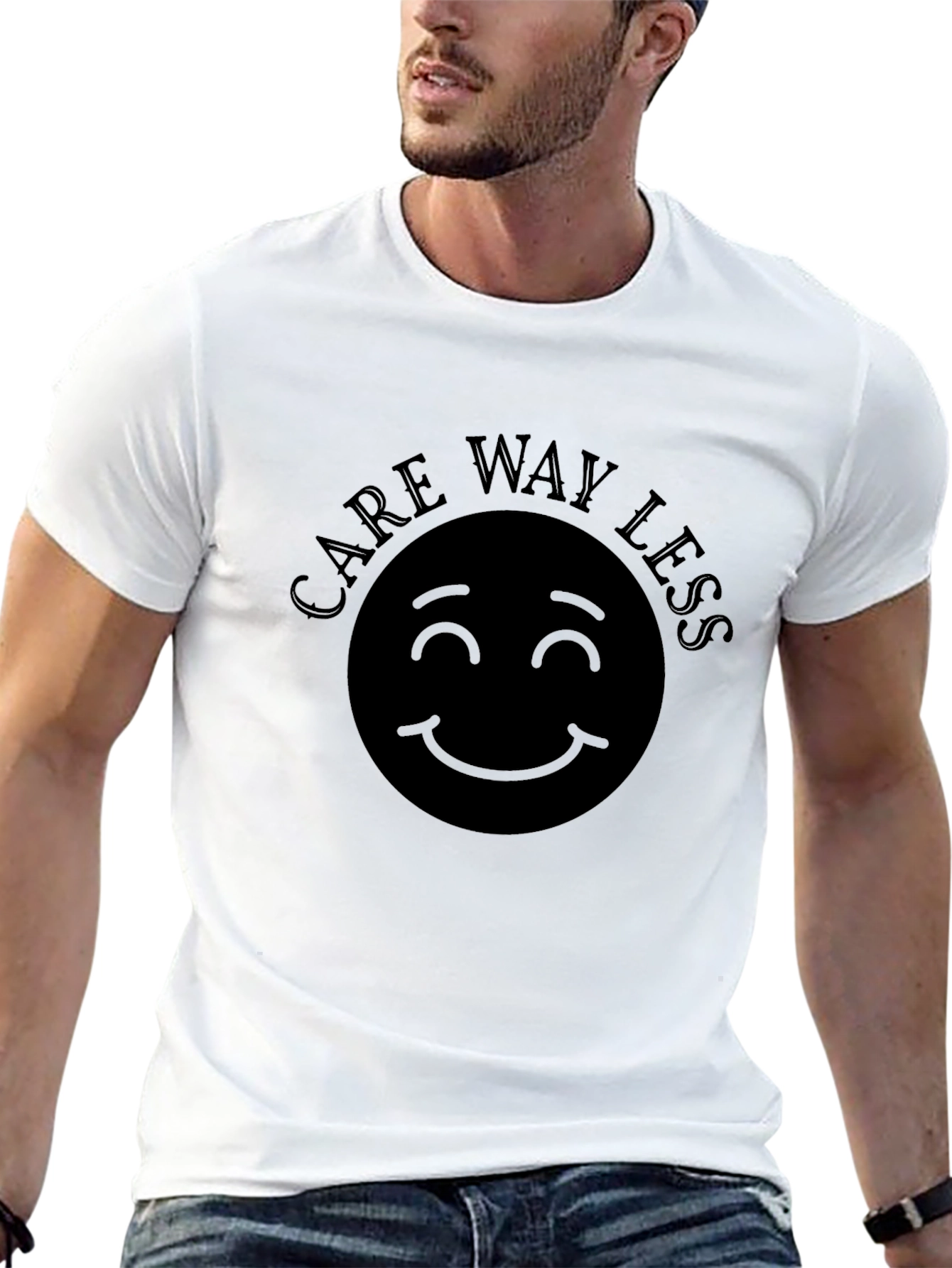 Care Way Less T-Shirt - Relaxed Graphic Tee