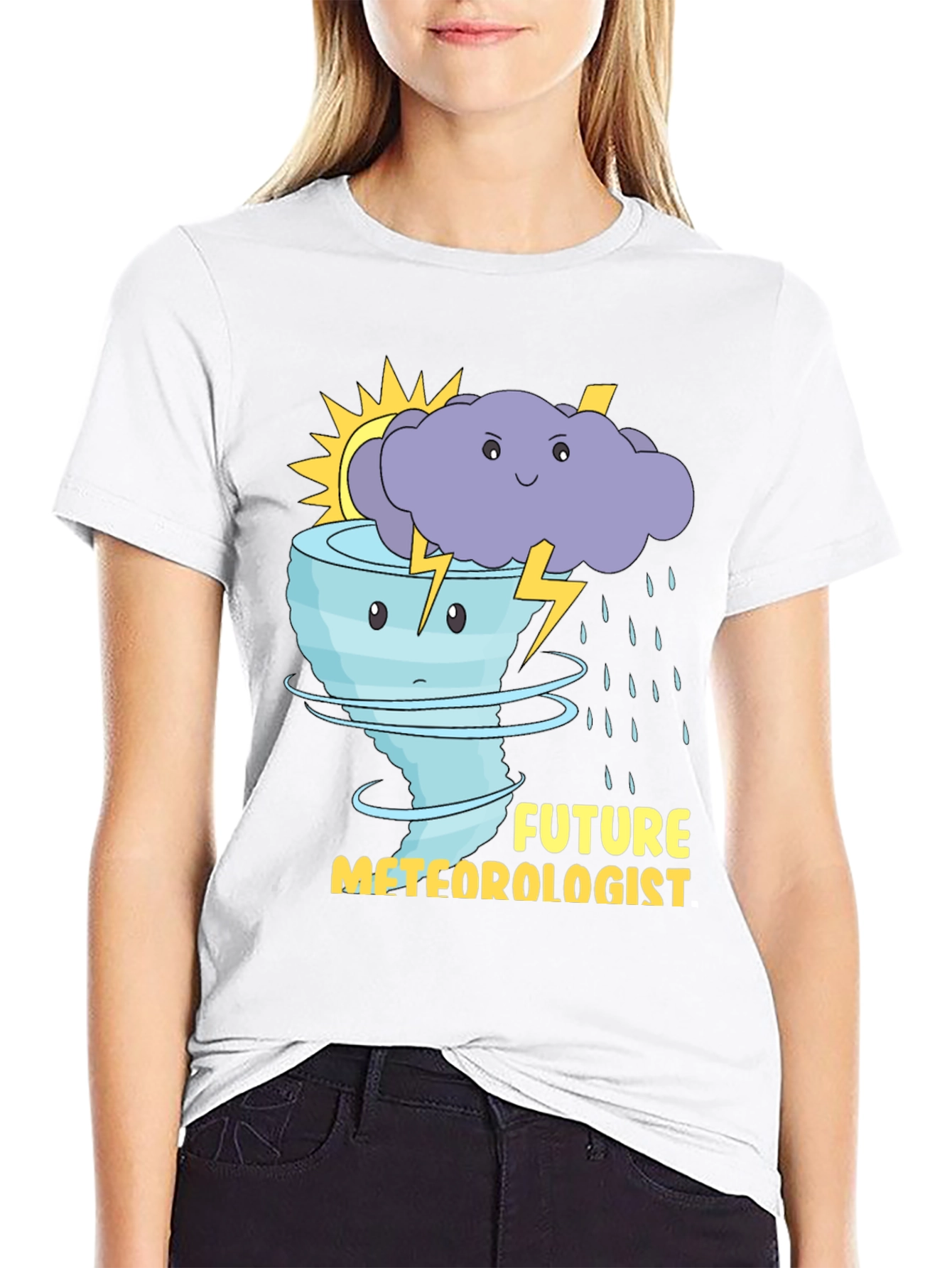 Future Meteorologist T-Shirt: Weather Cartoon Graphic Tee