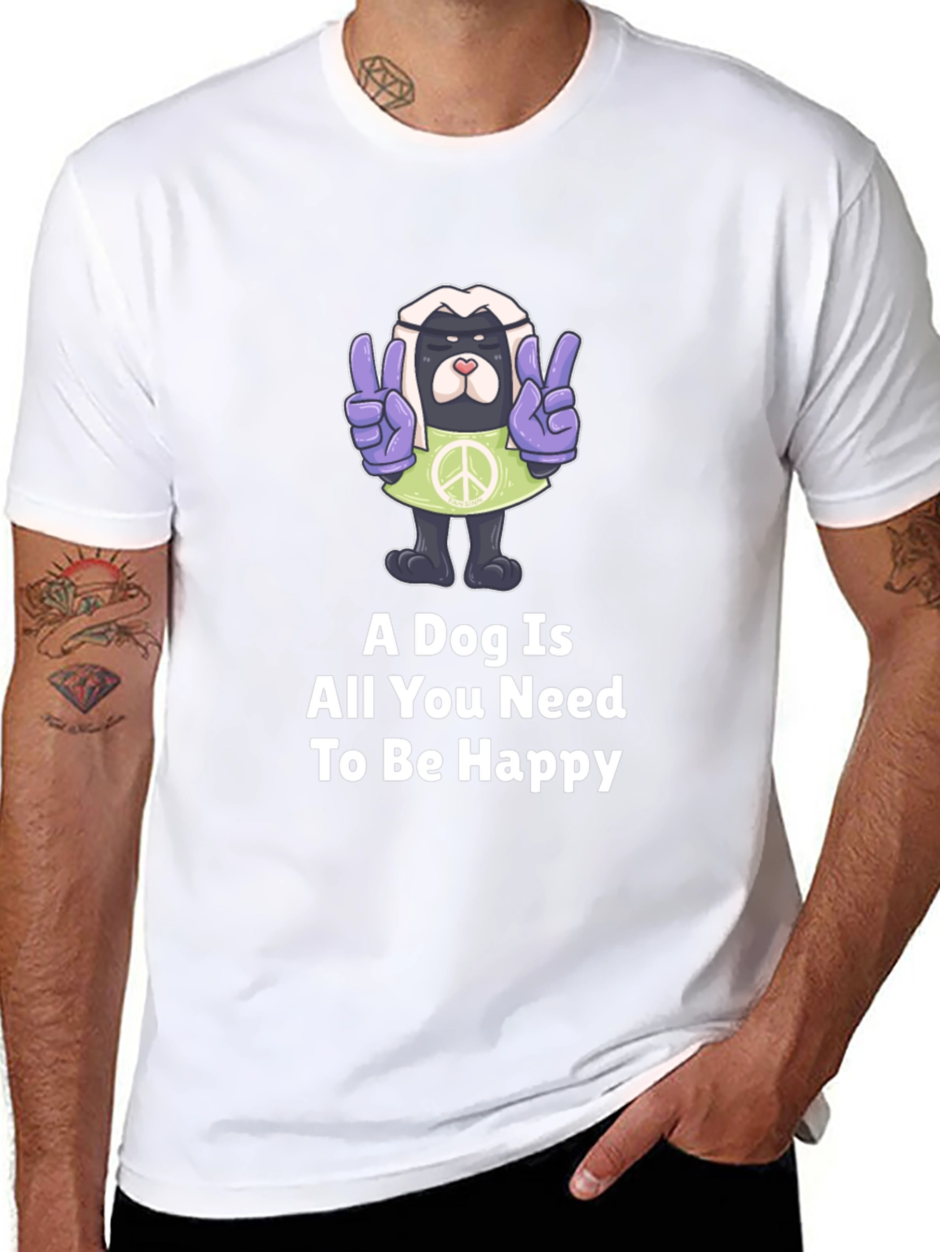 Dog Peace T-Shirt: A Dog is All You Need