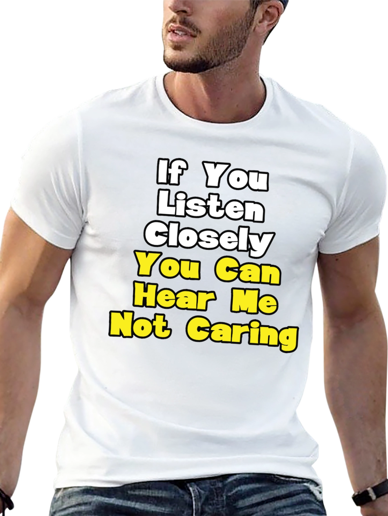 Funny Not Caring Graphic T-Shirt