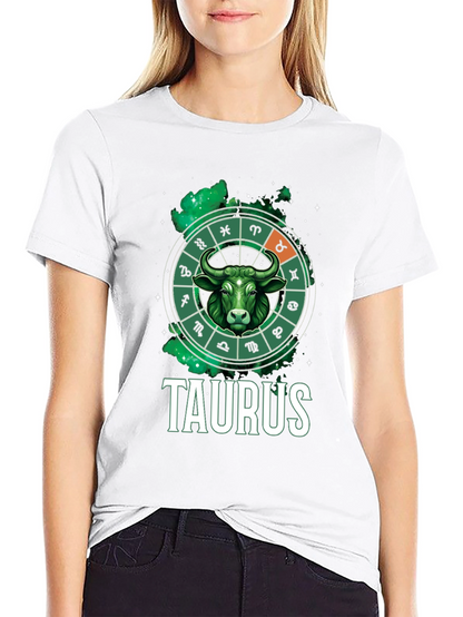 Taurus Zodiac Graphic Tee - Bull Sign T-Shirt
