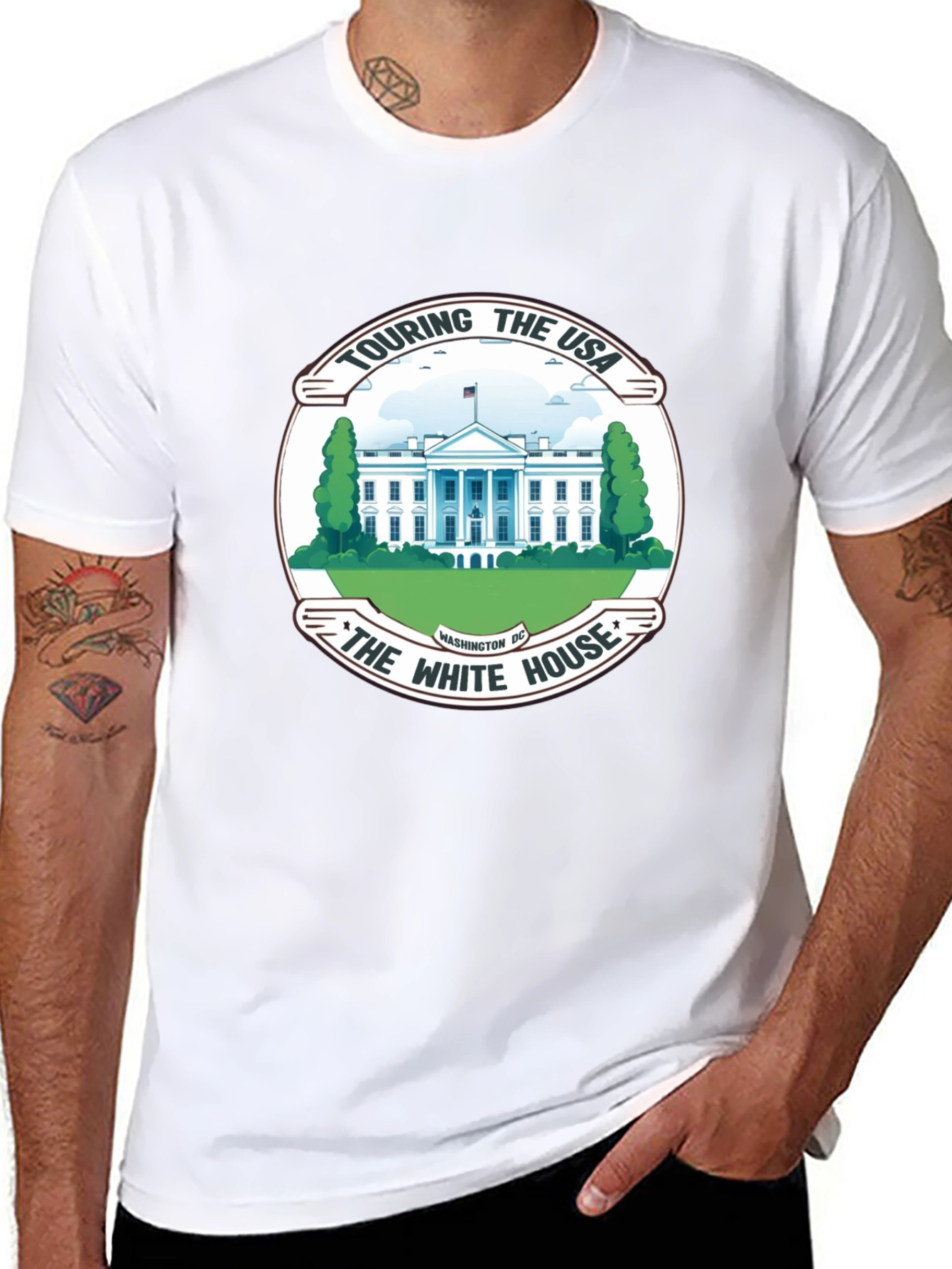 Touring the USA White House Graphic Tee