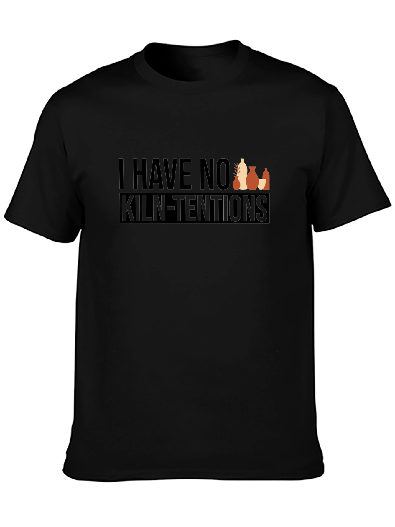 Pottery Humor T-Shirt - No Kiln-Tentions Graphic Tee