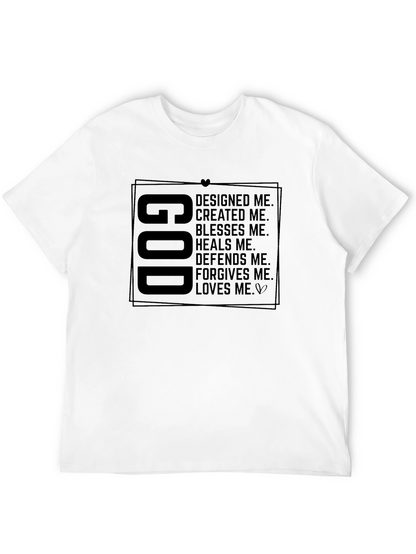 God Designed Me Graphic Tee - Religious Inspired Shirt