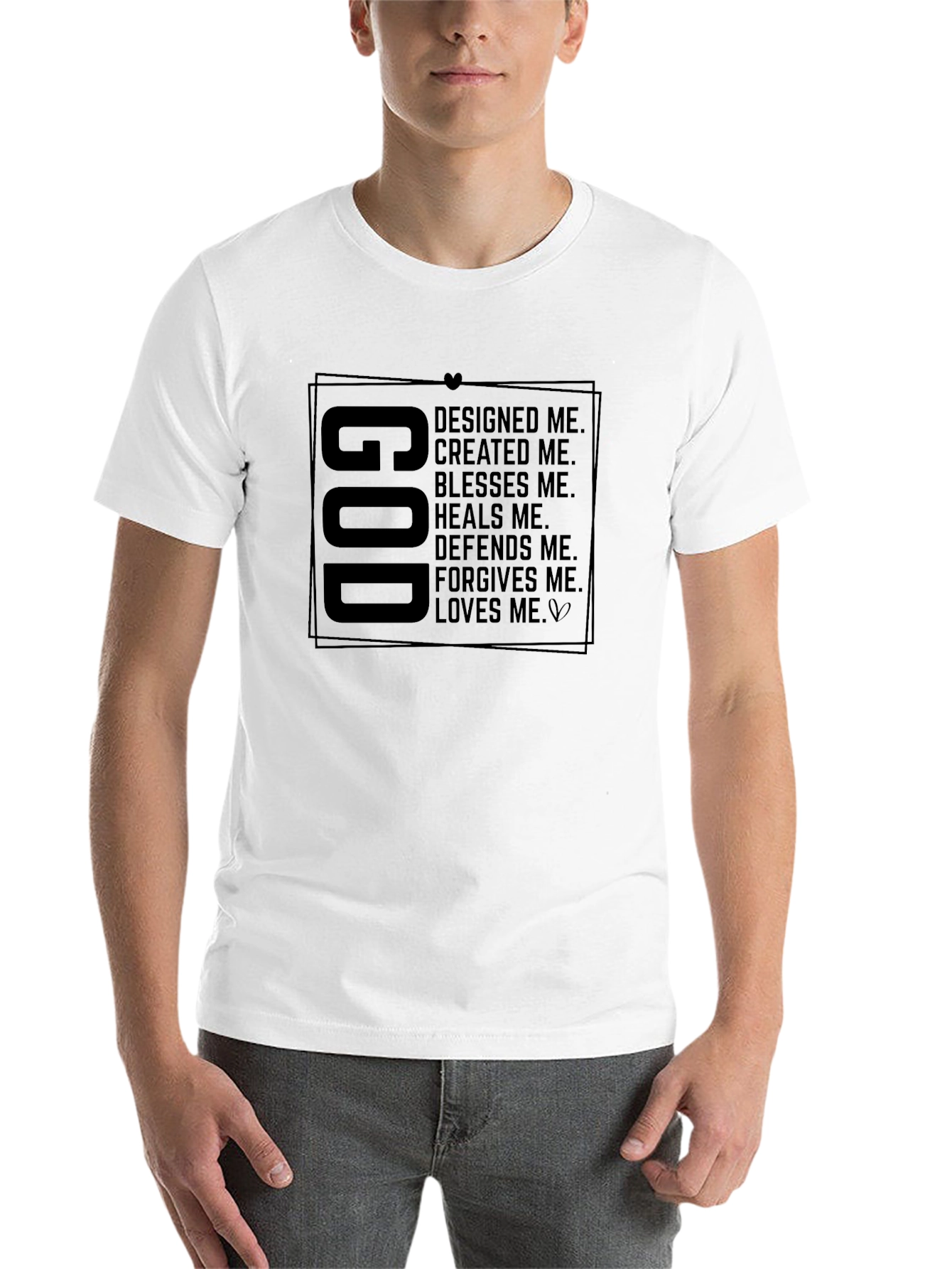 God Designed Me Graphic Tee - Religious Inspired Shirt